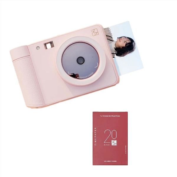 HPRT Z1(핑크)+인화지 20매 골라서 바로 뽑는 즉석스티커카메라,드론,카메라